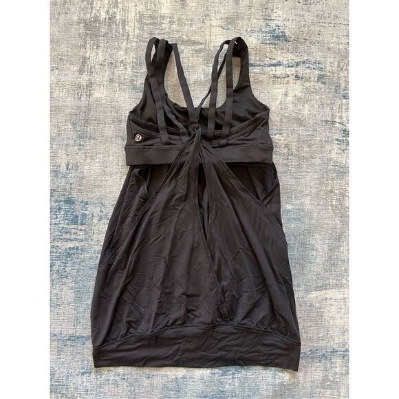 Lululemon Nouveau Limits Tank Black Size 4 - Picture 6 of 6